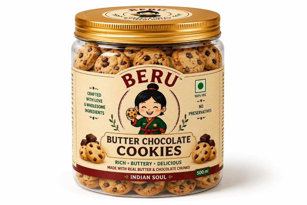 BERU Chocolate Chip Cookies | Crunchy & Delicious Handmade Cookies 350g