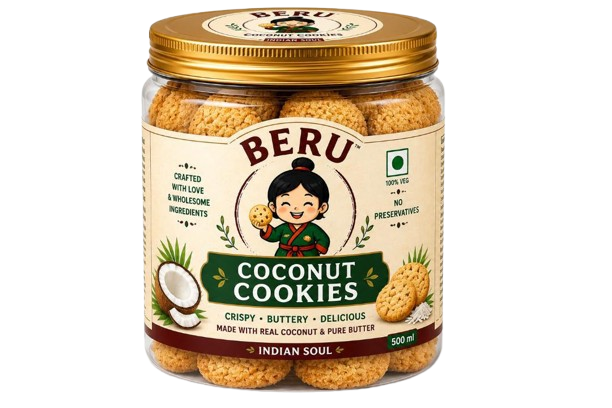 BERU Coconut Cookies | Handmade Coconut Delight 500g