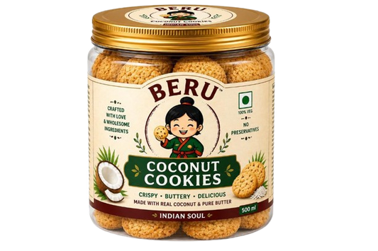 BERU Coconut Cookies | Handmade Coconut Delight 500g