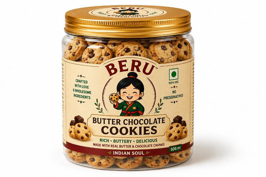 BERU Chocolate Chip Cookies | Crunchy & Delicious Handmade Cookies 350g