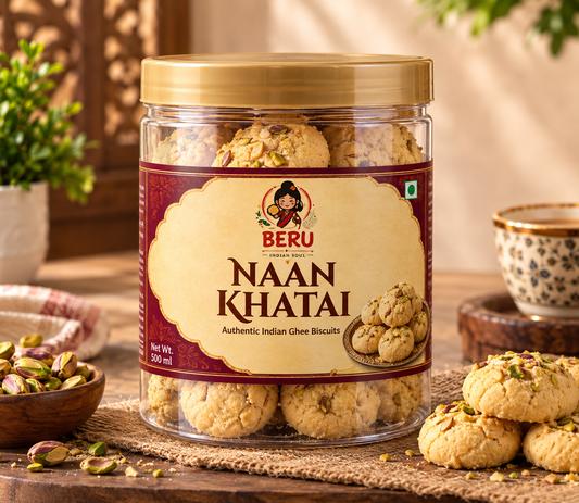 BERU Naan Khatai Cookies | Traditional Handmade Indian Cookies 350g